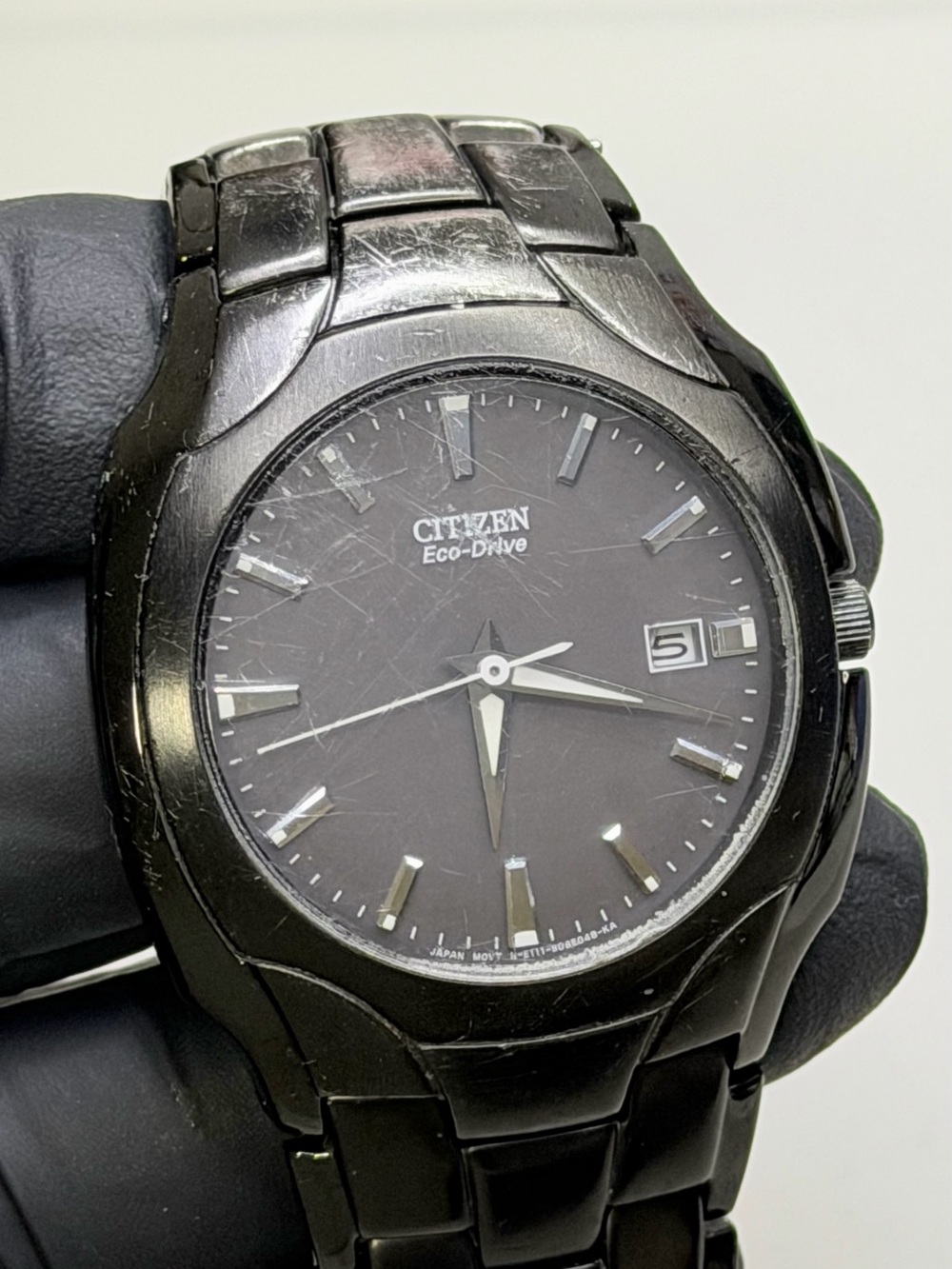 Citizen Black IP Eco-Drive BM6015-51E Date Stainless Steel 38mm Men’s Watch